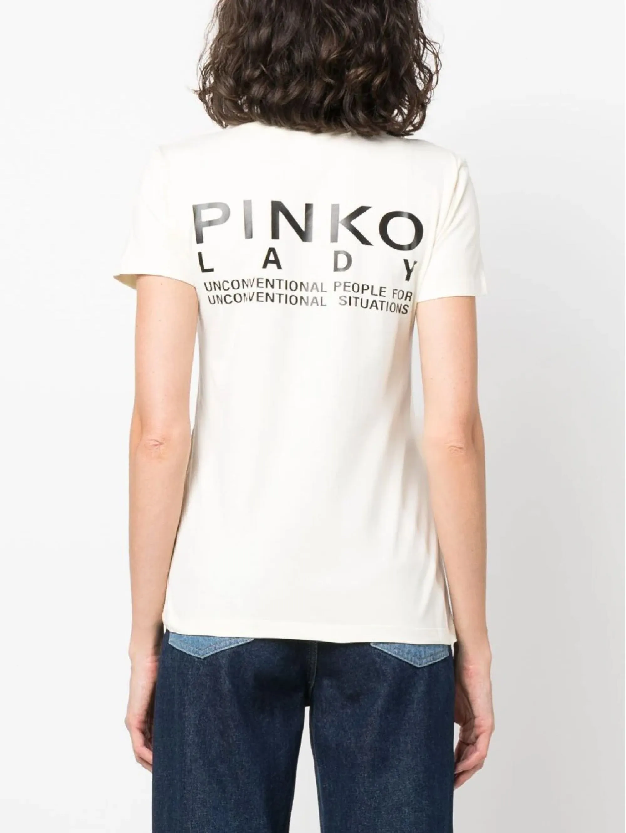 T-shirt con Stampa Pinko Lady Panna