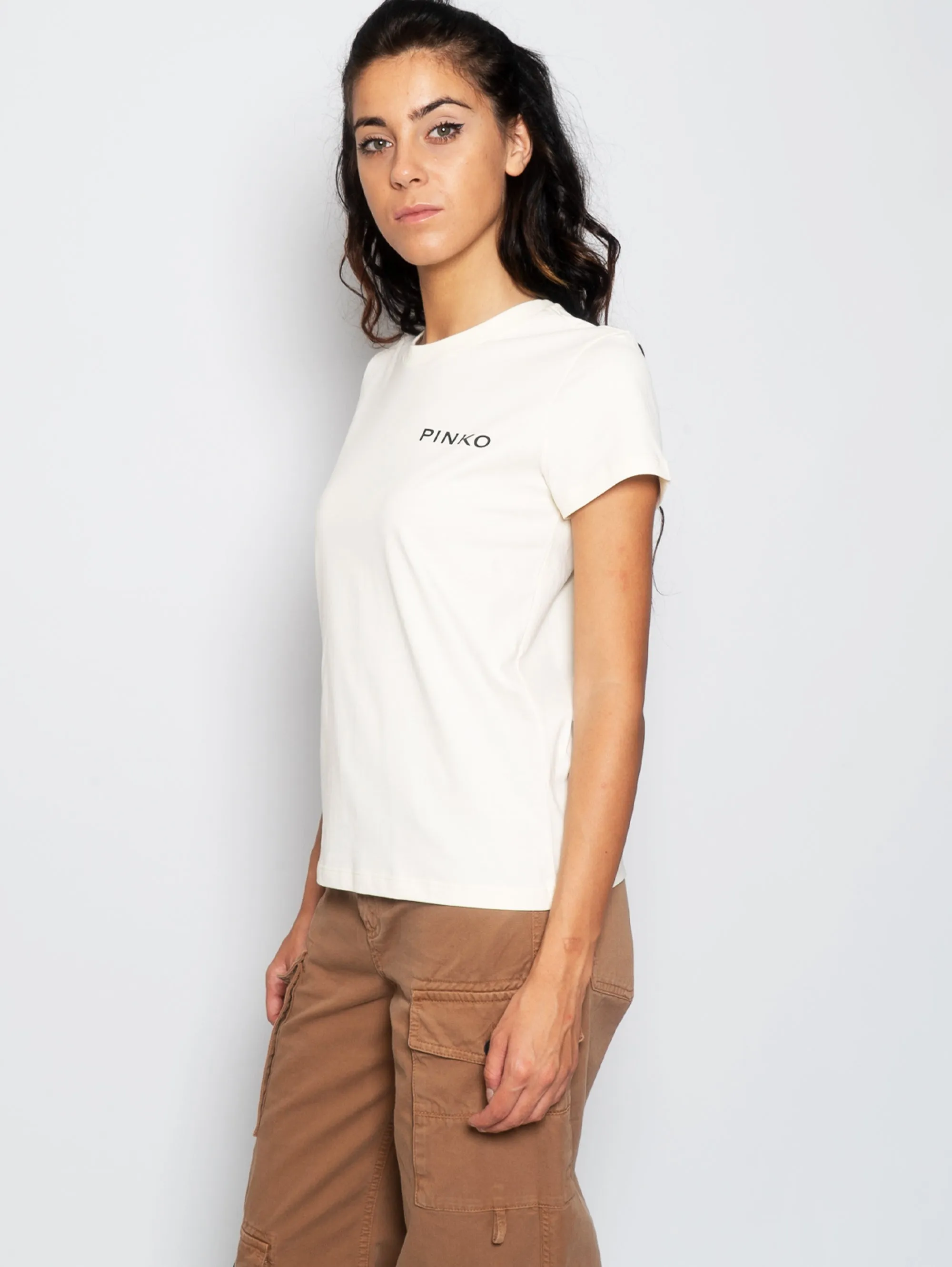 T-shirt con Stampa Pinko Lady Panna