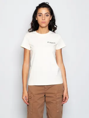 T-shirt con Stampa Pinko Lady Panna