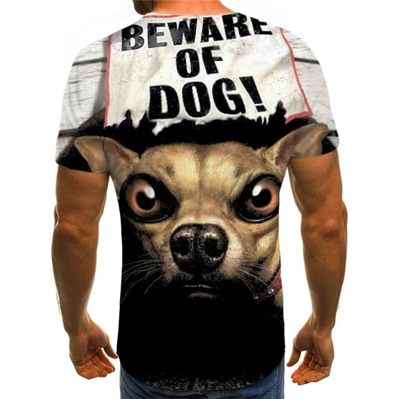 t shirt dog Puppy Cute animal Casual Cool men outfits big Smart dogs