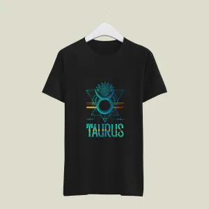 Taurus Zodiac Sign Printed Unisex Half Sleeve T-Shirt