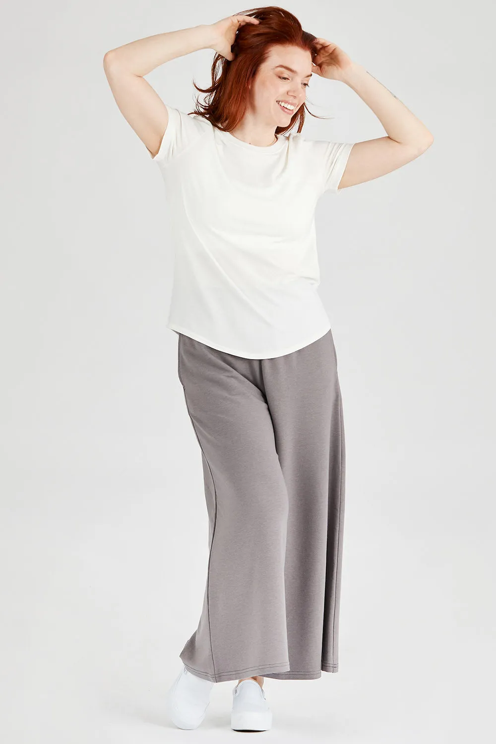 Tencel Cropped Capri Gaucho Pants