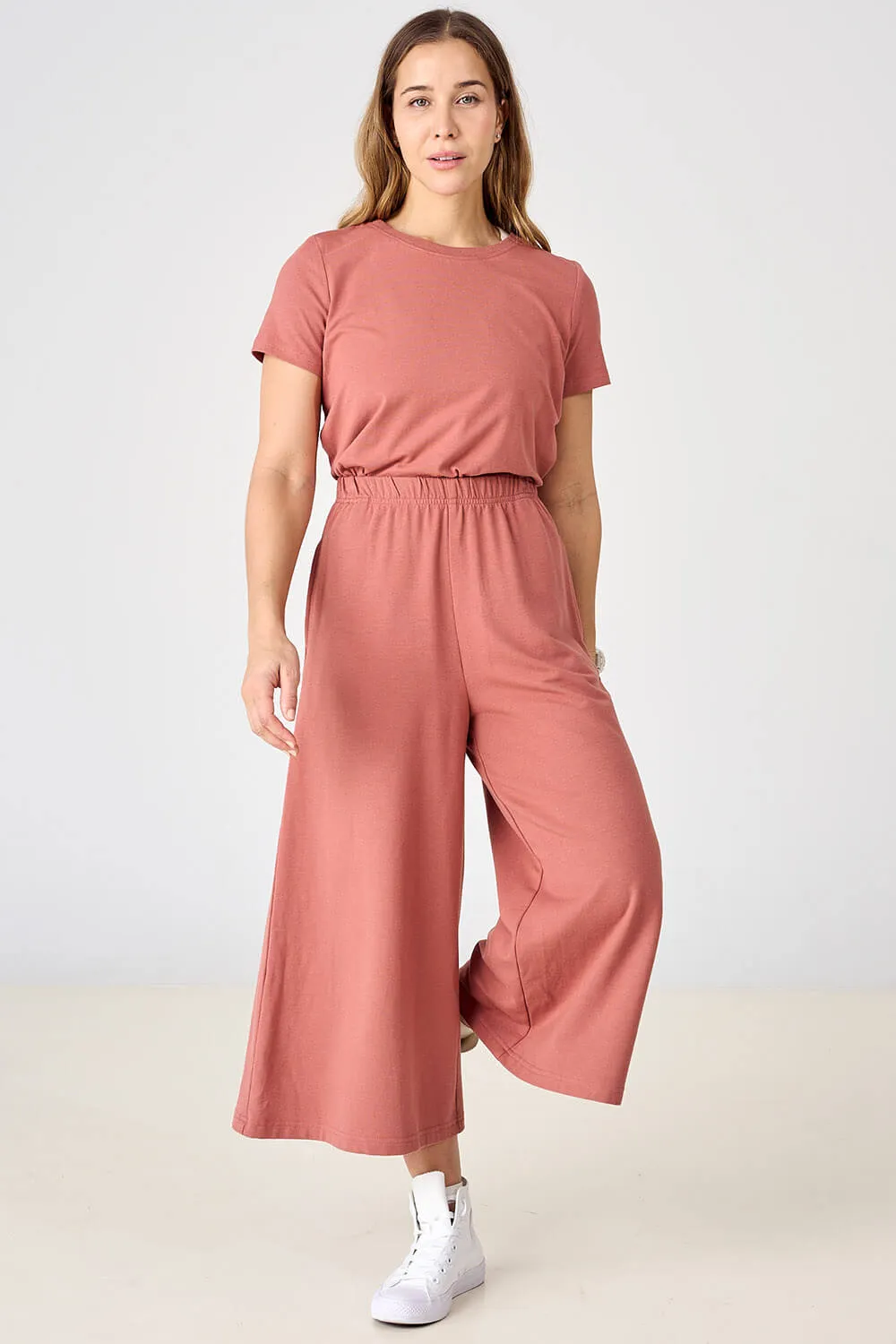 Tencel Cropped Capri Gaucho Pants