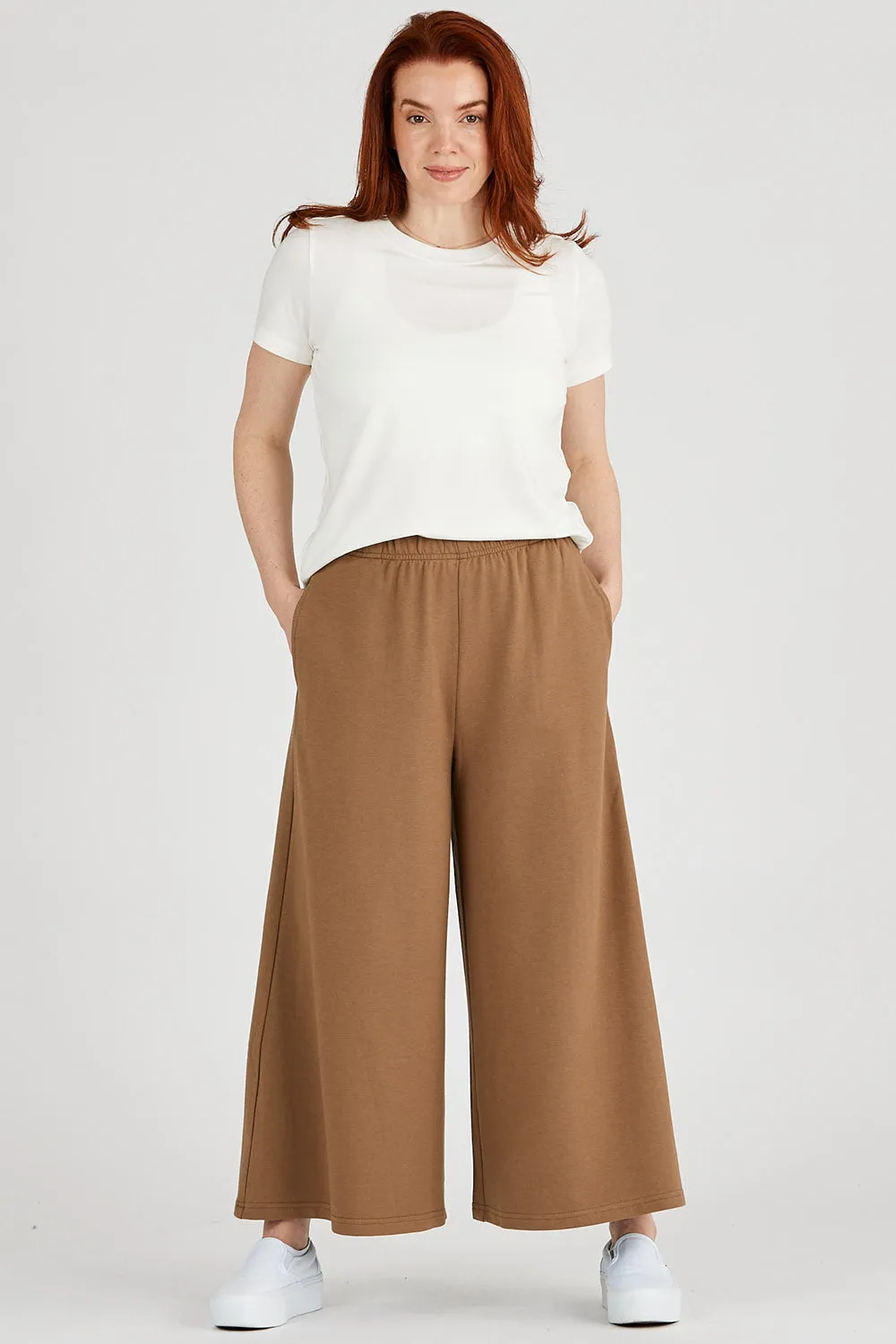 Tencel Cropped Capri Gaucho Pants