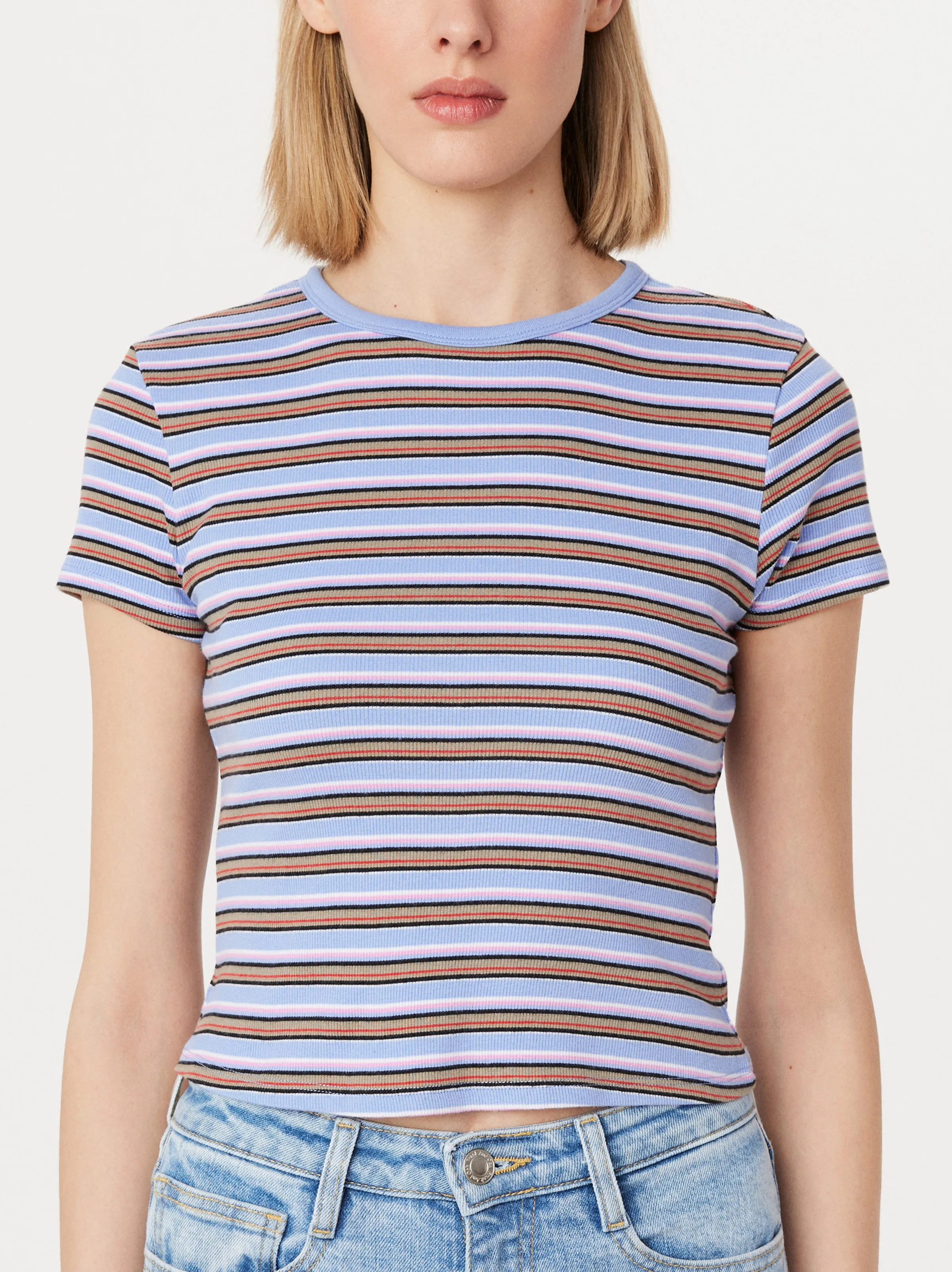 The Baby T-Shirt in Peony Blue