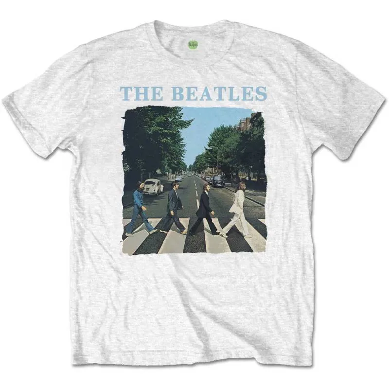 The Beatles Adult T-Shirt - Abbey Road Album Cover - White