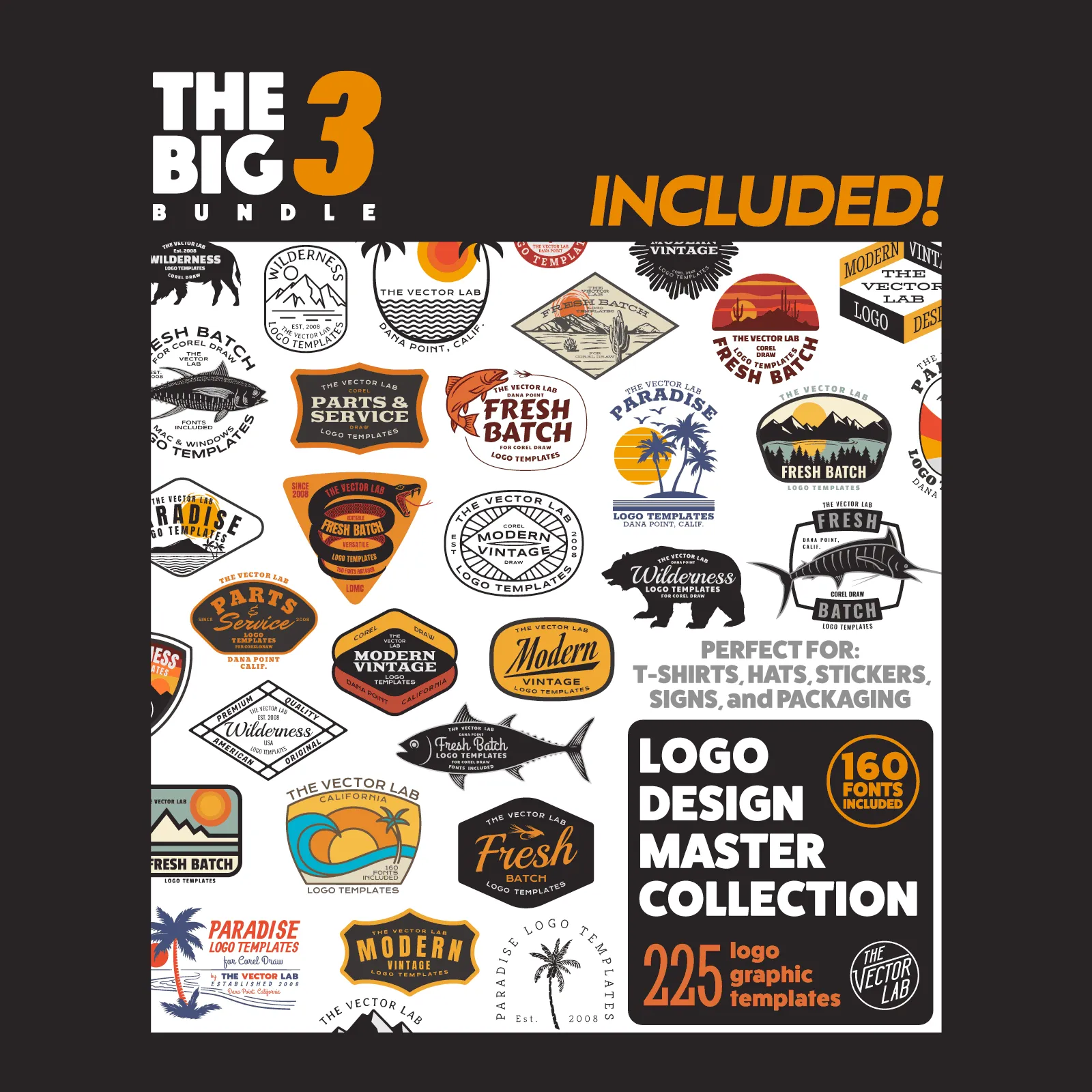 The Big 3 T-Shirt Design Bundle