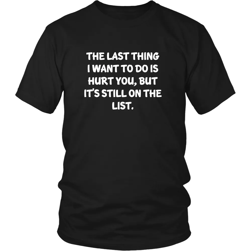 The Last Thing I Want To Do Is Hurt You,  But It's Still On The List