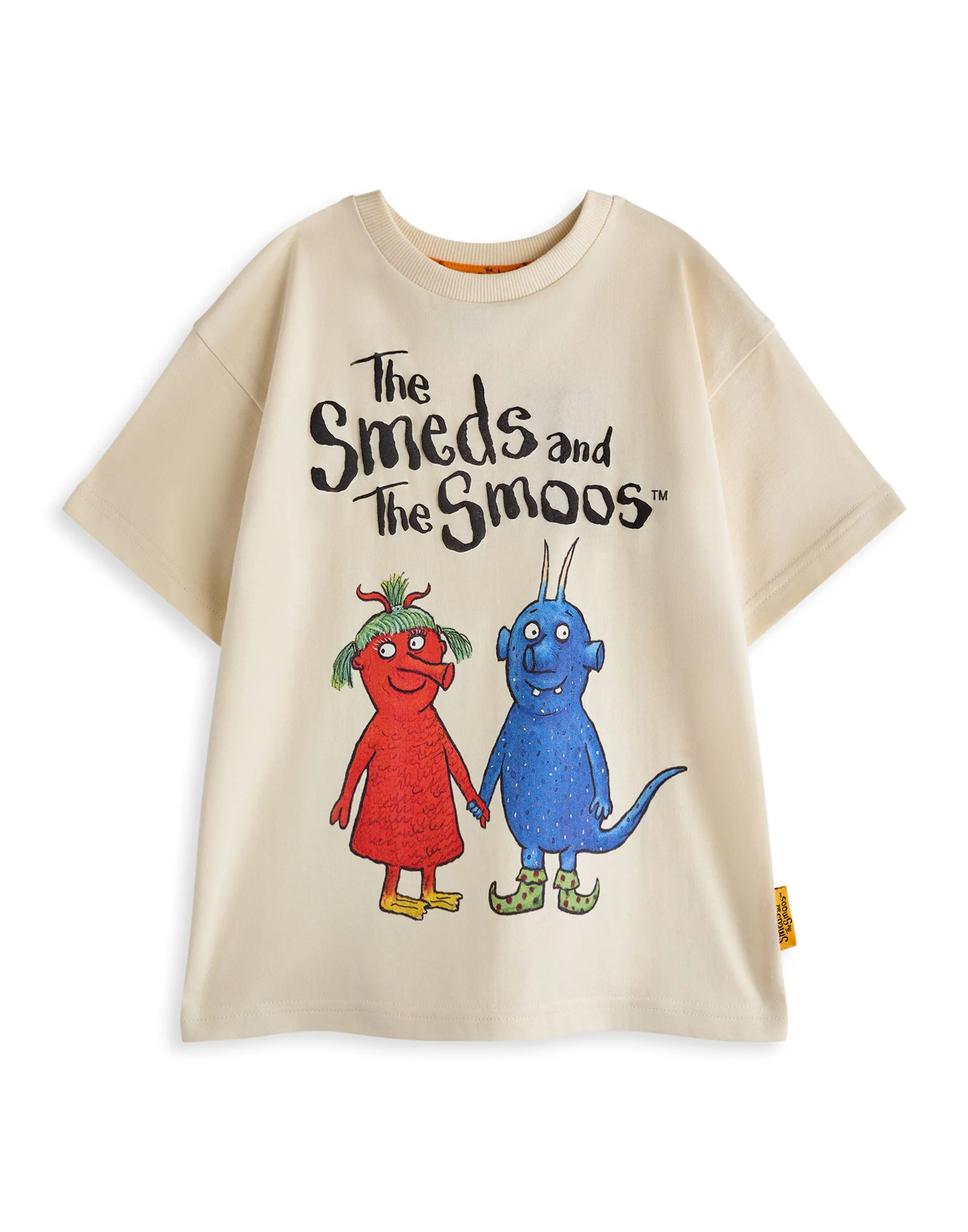 The Smeds and the Smoos Multi Character Unisex Kids Beige Short Sleeved T-Shirt