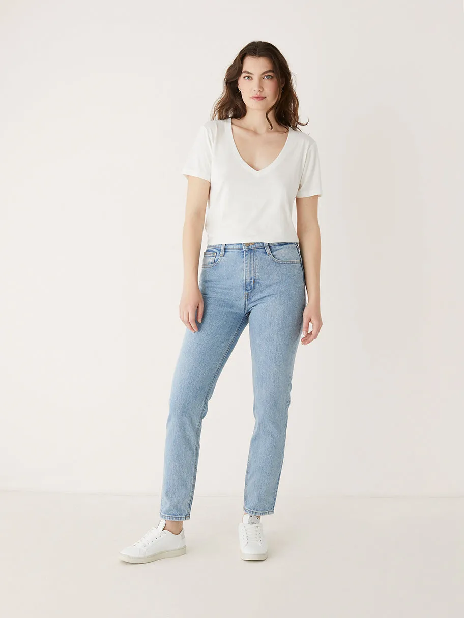 The V-Neck Relaxed T-Shirt in Bright White