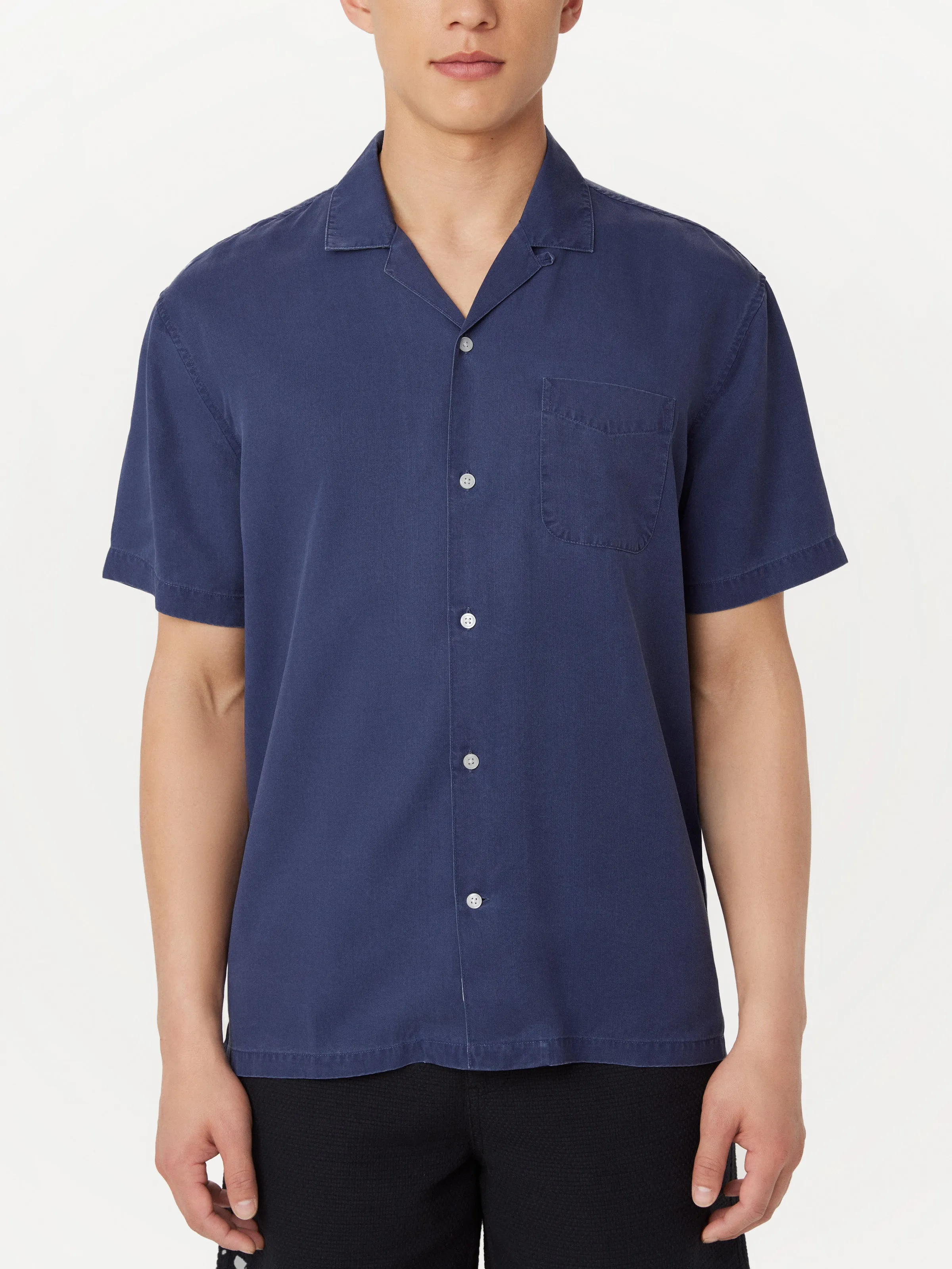 The Washed Camp Collar Shirt in Night Sky