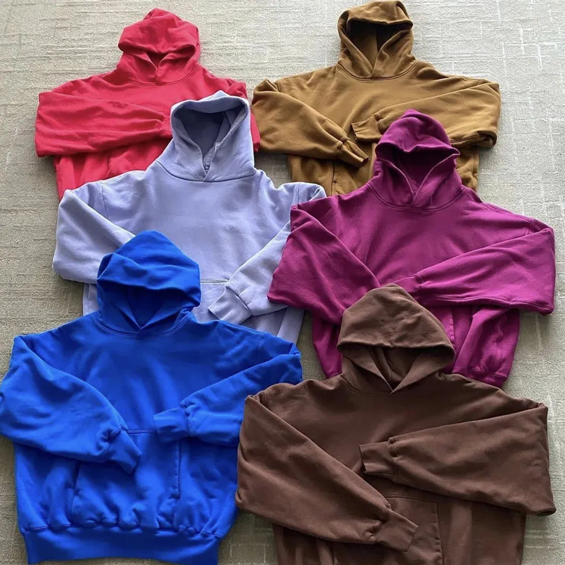 Thick fabric hq unisex hoodie front pockets and pullover