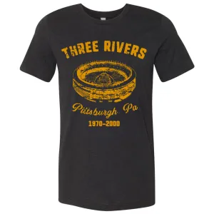 Three Rivers T Shirt | Three Rivers Black Heather T Shirt