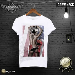 Today is My Lucky Day Men's Sexy Naked Girl T-shirt MD314