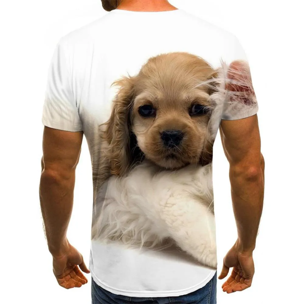 tshirt animaldocile pets 3D tshirtcat and dog men art costume Cool