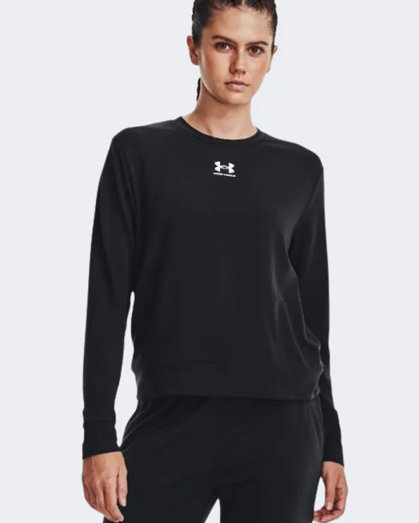 Under Armour Rival Terry Crew Women Training Sweatshirt Black 1369856-001