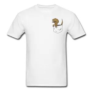 Unisex Pocket Velociraptor Raptor Dinosaur T-shirt Plus Sizes Available Men's Woman's Multiple Color Options Available