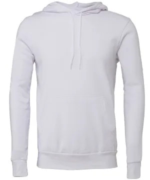 Unisex polycotton fleece pullover hoodie | White