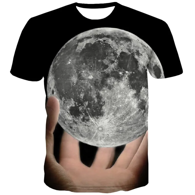 Universe T shirts Men World Globe Tshirts Novelty Novel Tshirts Cool Hand Tshirt Anime