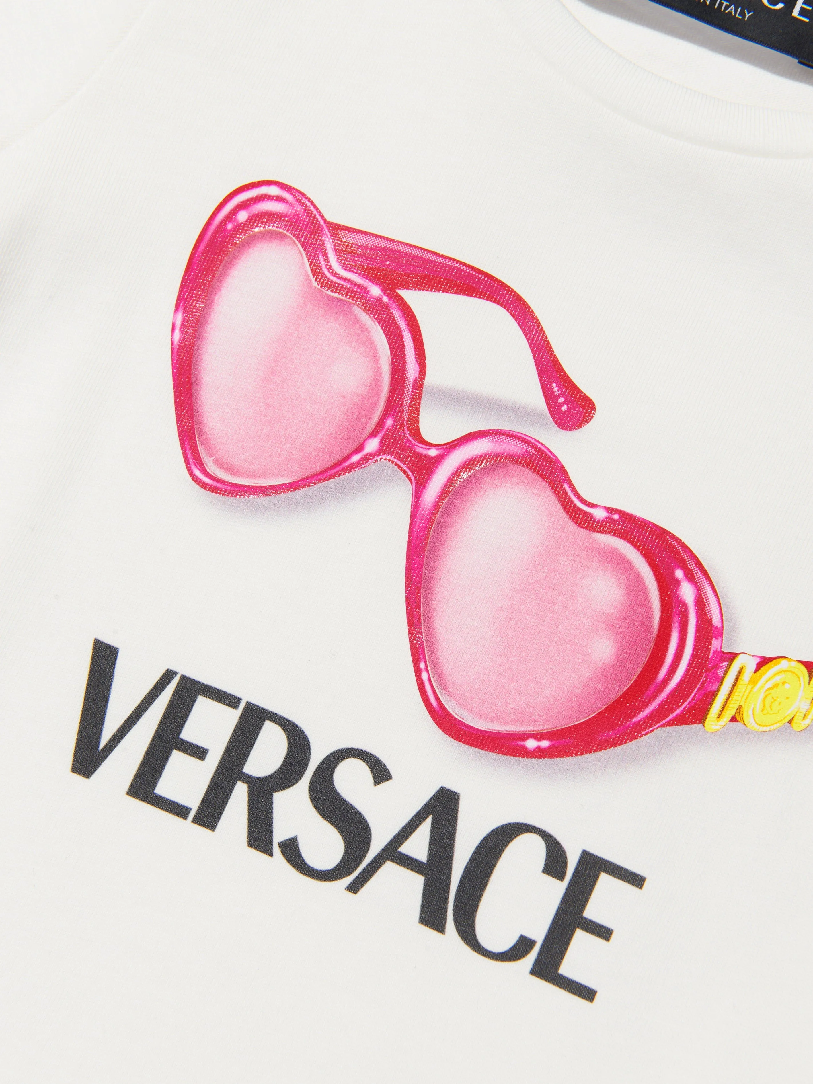 Versace Baby Girls Heart Sunglasses T-Shirt