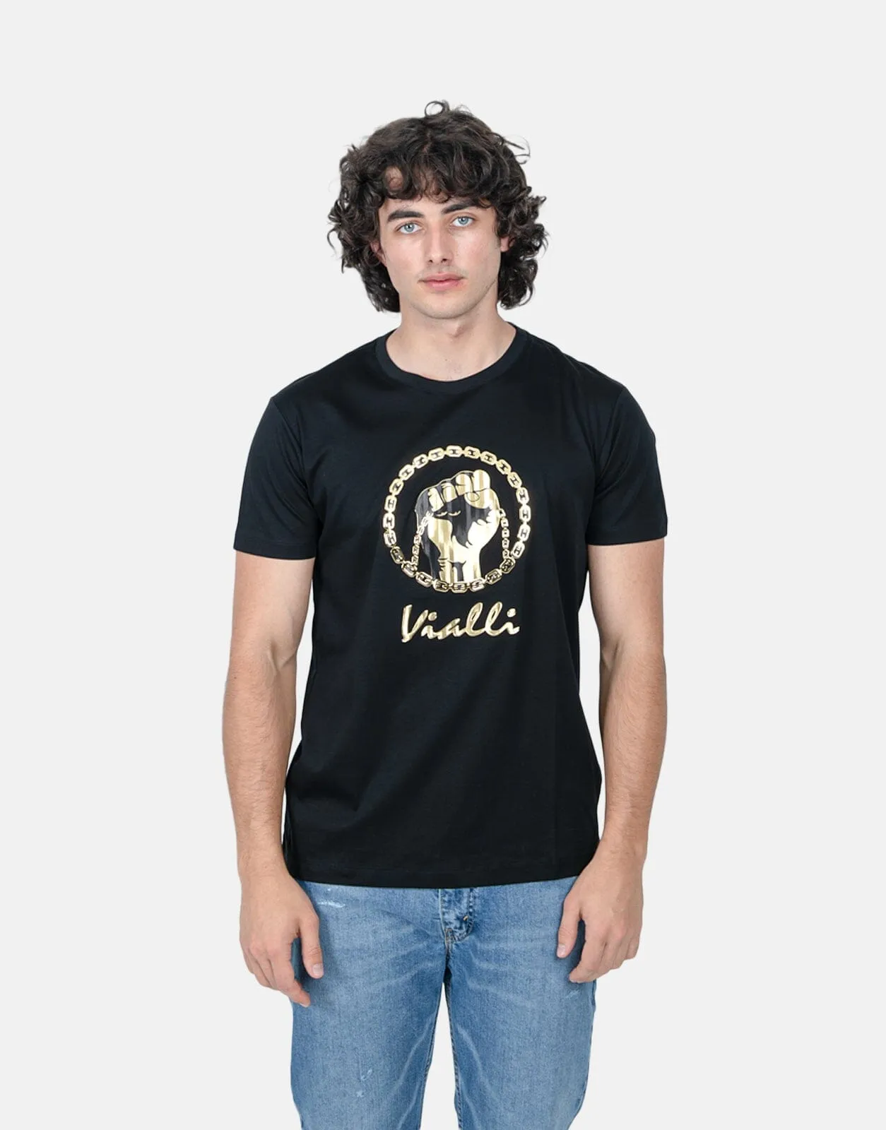 Vialli Ilowe Black T-Shirt