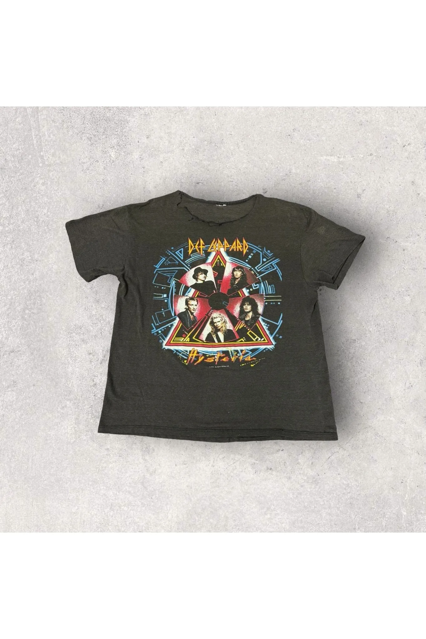 Vintage 1988 Def Leppard Hysteria Tee- L