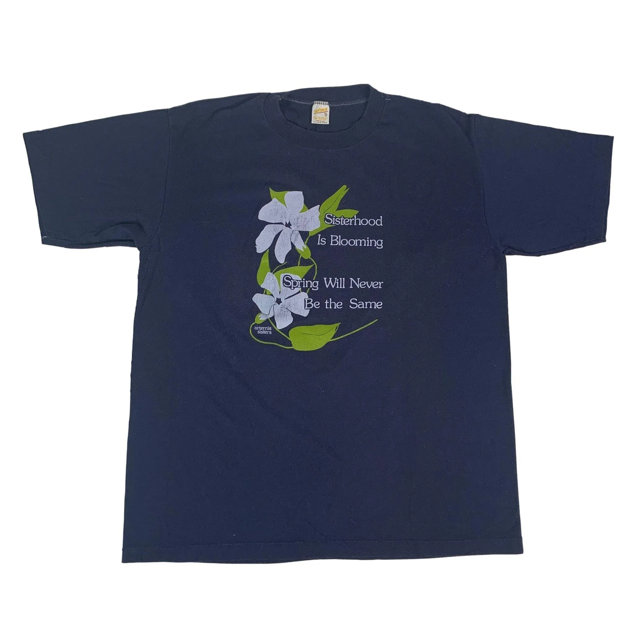 Vintage Artemis Sisters "Sisterhood Is Blooming" T-Shirt