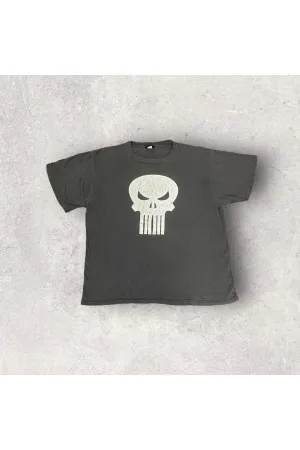 Vintage Changes Single Stitch Punisher Skull Logo Marvel Tee- XL