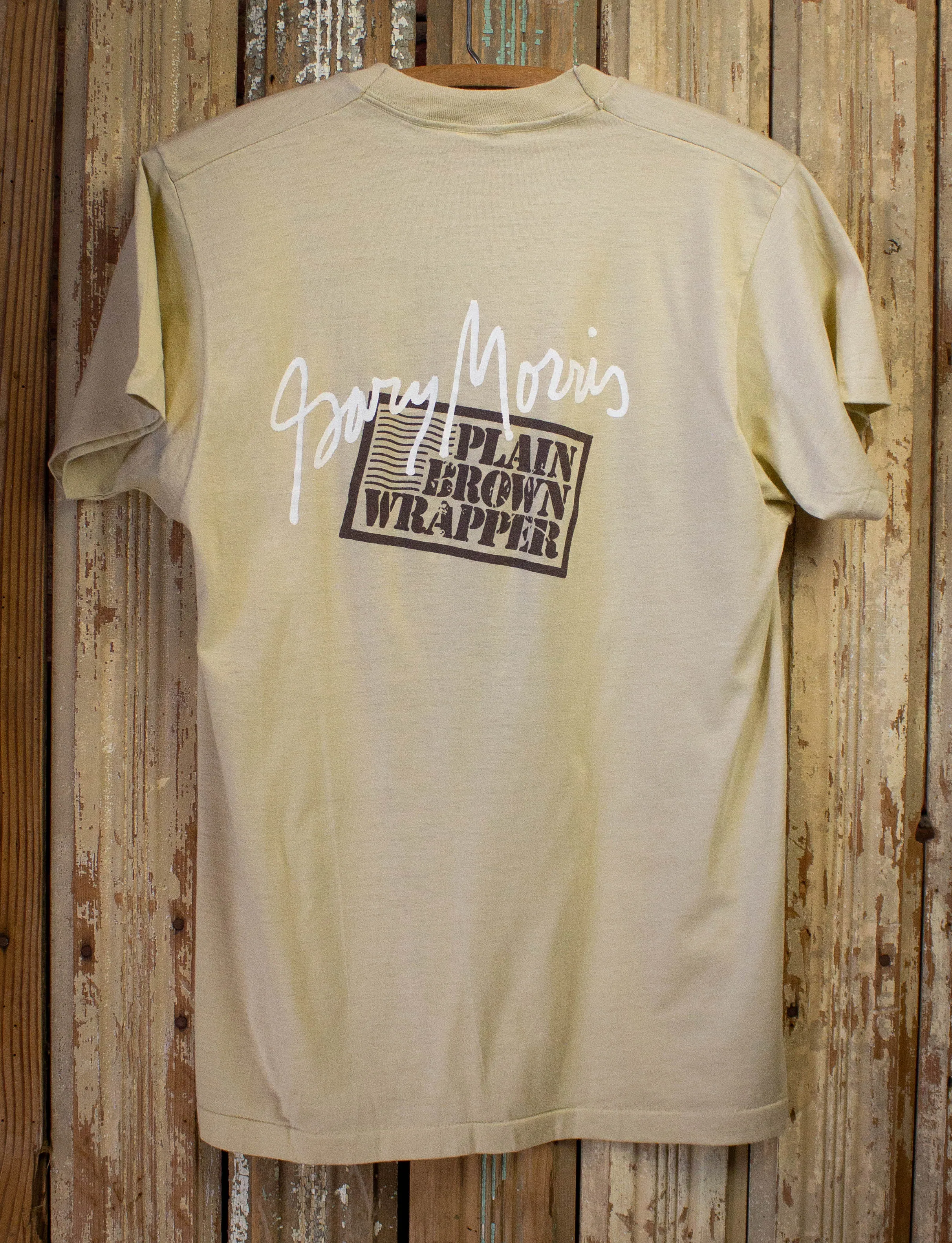 Vintage Gary Moris Plain Brown Wrapper Concert T-Shirt 1986 S