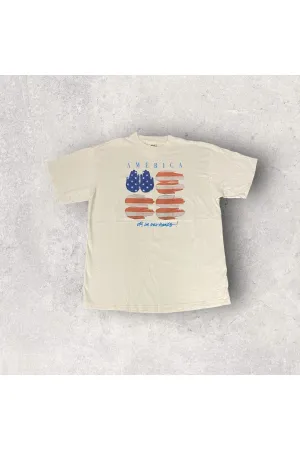 Vintage Made In USA America Is In Our Hands! Tee- XL