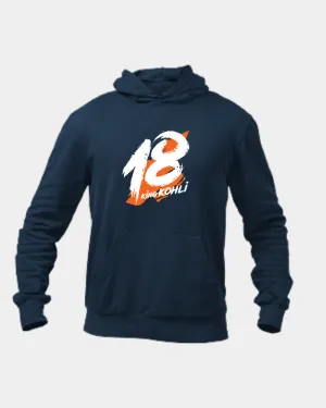 Virat kohli 18 Unisex Hoodie Navy Blue