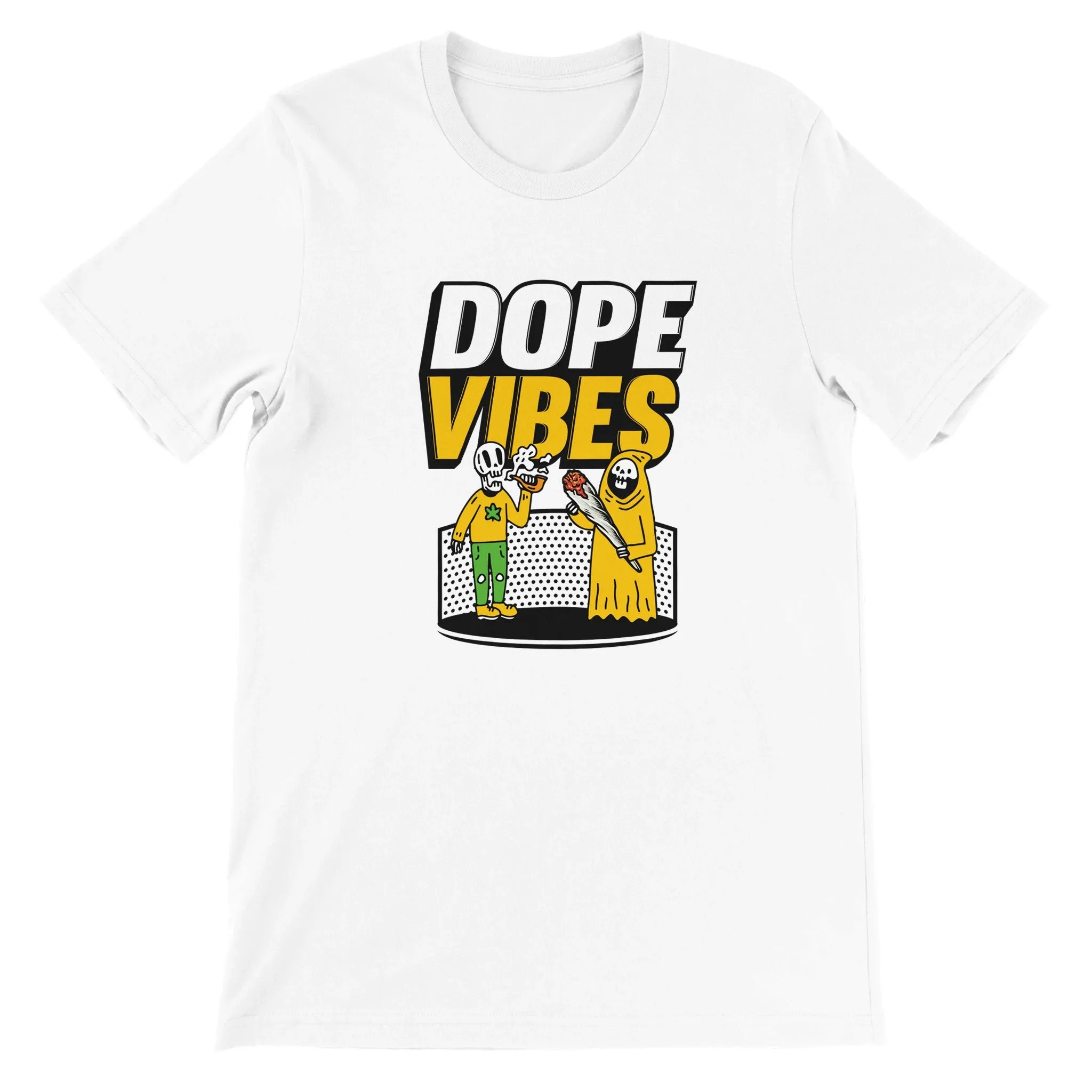 Weed T-shirt - Dope Vibes - Premium Unisex Crewneck T-shirt