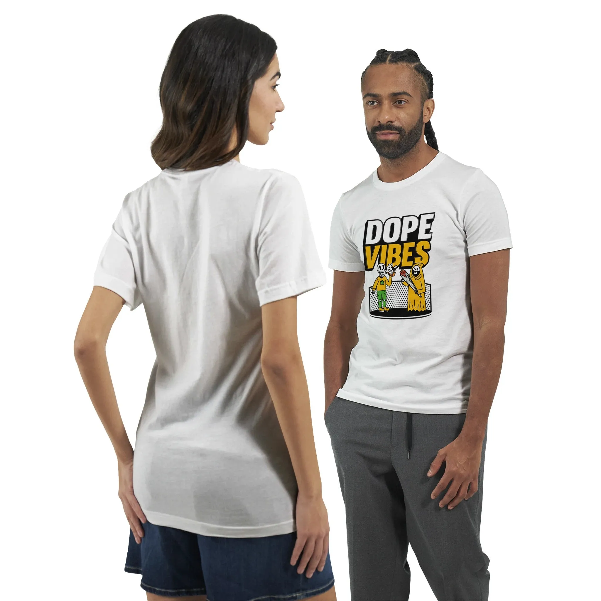 Weed T-shirt - Dope Vibes - Premium Unisex Crewneck T-shirt