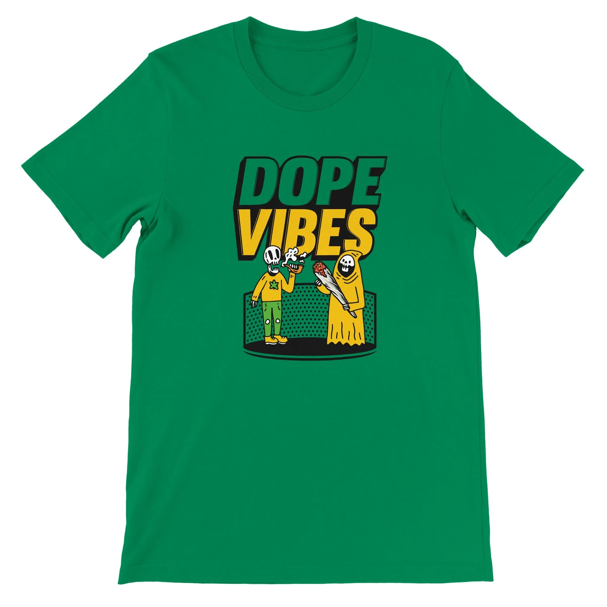 Weed T-shirt - Dope Vibes - Premium Unisex Crewneck T-shirt