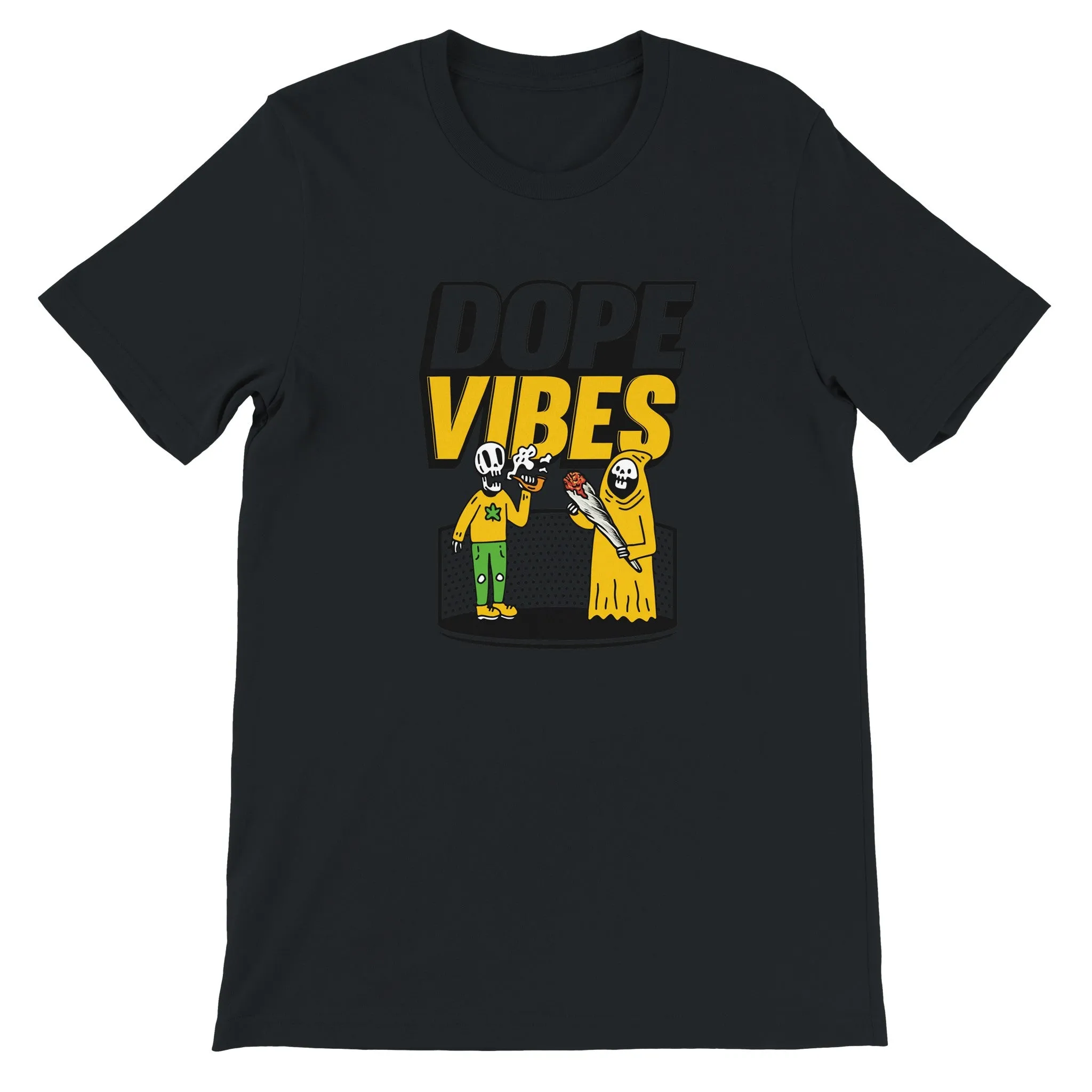 Weed T-shirt - Dope Vibes - Premium Unisex Crewneck T-shirt