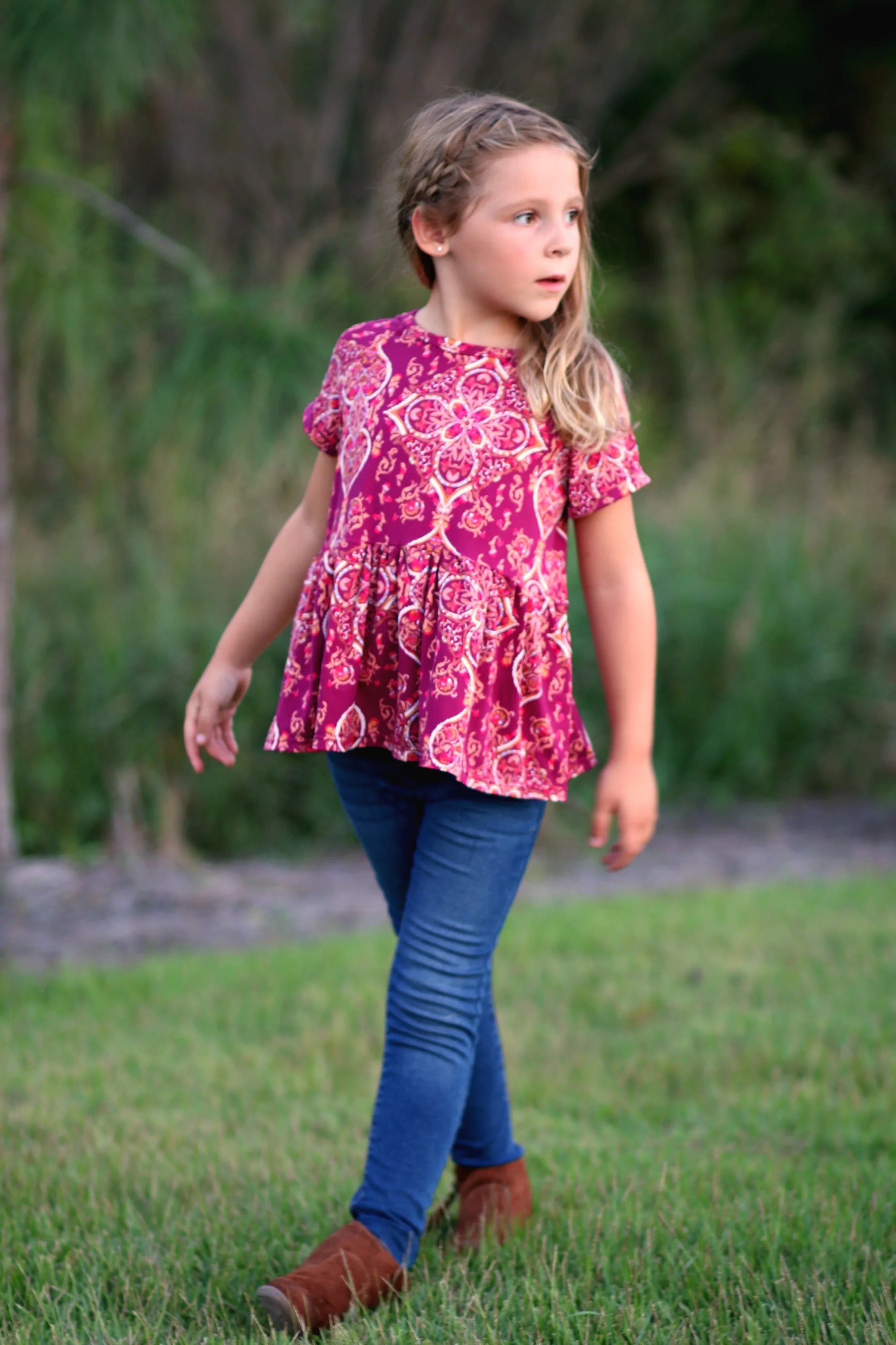 Willow Raglan PDF Pattern Girls NB-14yrs