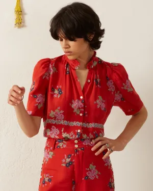 Winnie Carmine Bouquet Shirt