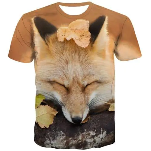 Wolf T shirts Men Animal Tshirt Anime Lovely T-shirts Graphic Harajuku Shirt Print Hilarious T-shirts 3d