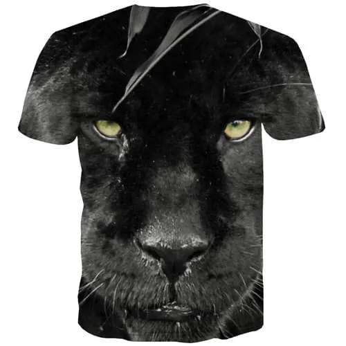 Wolf T shirts Men Animal Tshirt Printed Leaf T-shirts 3d Black Tshirts Casual Gothic Tshirts Cool Short Sleeve Hip hop Men/women