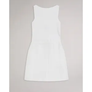 Women Wmd-Anitra-Dress With Knit Bodice And Tulip Skirt - White