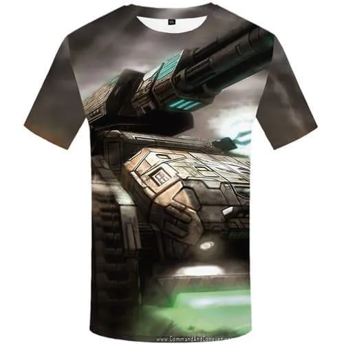 World Of Tanks T-shirt Men Military T shirts Funny Metal Tshirts Novelty War Shirt Print Game T-shirts Graphic Short Sleeve