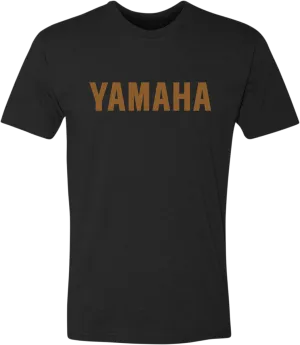 YAMAHA APPAREL Yamaha Classic T-Shirt - Black/Gold - Small NP21S-M3126-S