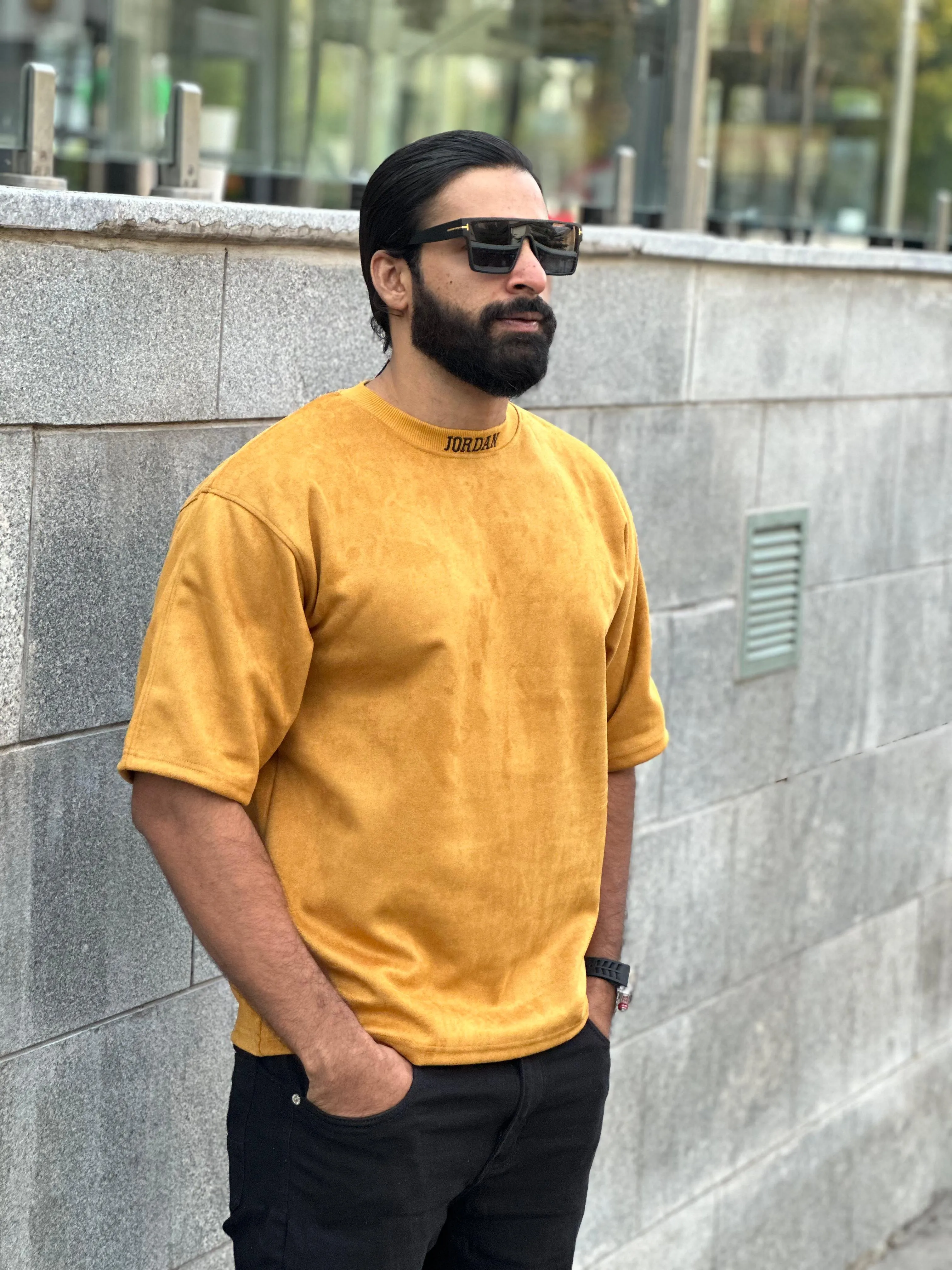 Yellow Drop Shoulder T-shirt