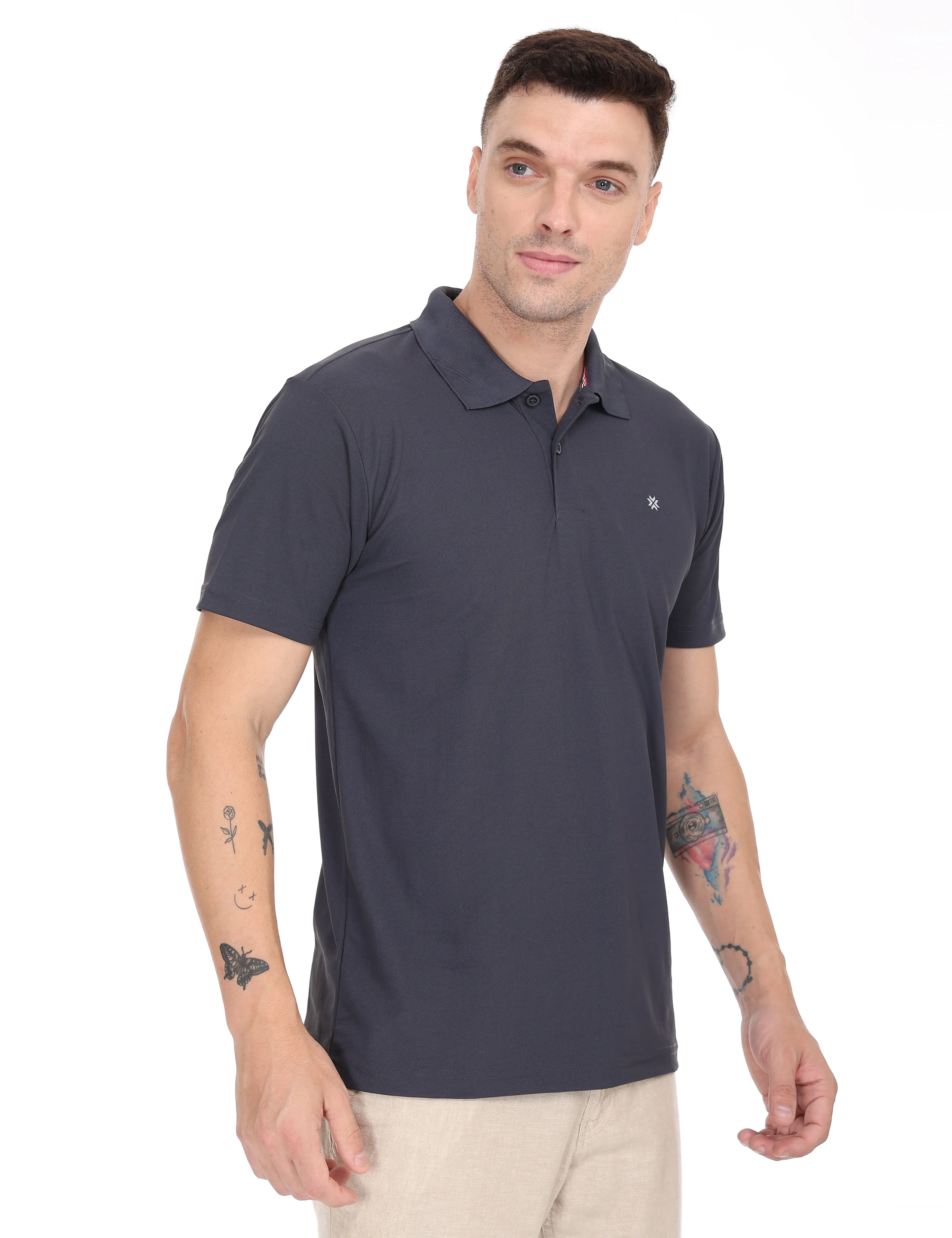 Zest Grey Color T Shirt - 53010